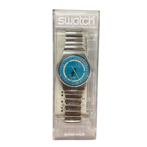 Swatch Watch STOPLIGHT GY402 1990 Standard Gents Flex Band Rare Swiss Quartz - Picture 3 of 5